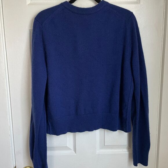 Madewell 100% Cashmere Button-Front Cardigan Sweater Navy Blue XXL - Picture 6 of 6